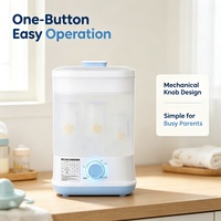 Sterilisator Uap Bayi Operasi Satu Tombol Mudah, Sterilisator Botol Bayi Elektrik dan Pengering