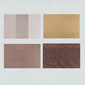 Tapis de salle à manger oblique simple et écologique Teslin West Style classique isolation thermique napperon créatif antidérapant résistant à l'usure - Product Image 6