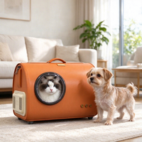 USMILEPET Transporteur d'animaux climatisé portable 36,8 L, boîte de transport pour animaux avec contrôle de température, chauffage et refroidissement