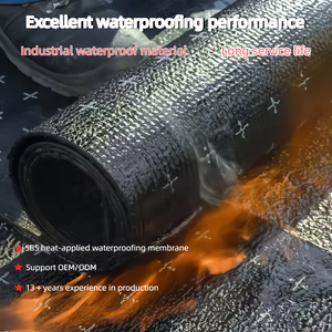 <span class=keywords><strong>Membrane</strong></span> d'étanchéité de toiture auto-adhésive en bitume modifié SBS élastique de qualité supérieure pour fondations de terrasses plates en béton et sous sols - Product Image 1