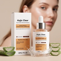 Sérum éclaircissant à l'acide kojique, exfolie les peaux rugueuses, unifie le teint, apaise et répare le complexe cutané