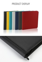 MIO 12 bolsillos Sin páginas interiores Manga de cargador superior Cremallera comercial Carpeta Yugioh Carpetas de tarjetas con cremallera Álbum de tarjetas coleccionables