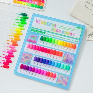 Dropshipping de vernis à ongles en gel fluorescent, 48 couleurs, ensemble rose, bleu, <span class=keywords><strong>vert</strong></span>, macaron, changeant de couleur, imperméable, pour salon - Product Image 4