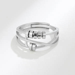 925 регулируемое кольцо из стерлингового серебра для женщин и мужчин, свадебные кольца для большого пальца - Product Image 4