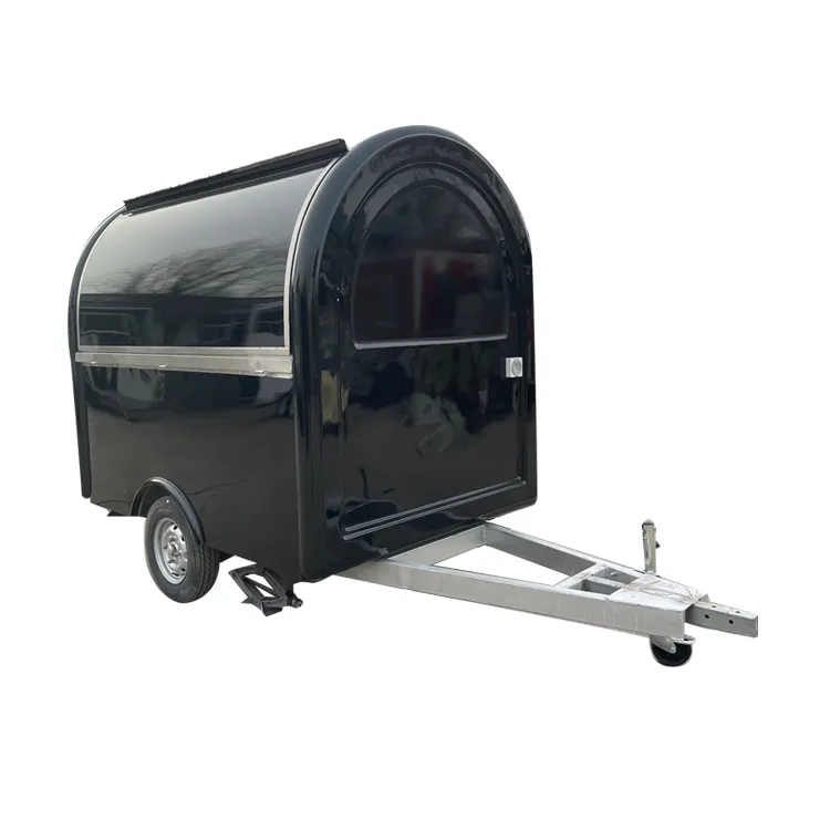 Small fibreglass trailer mototricycle food truck for sale