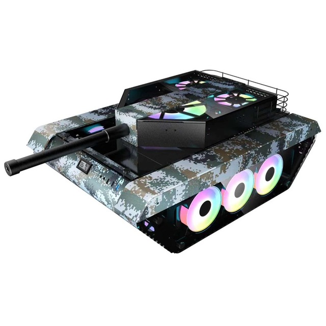 12PCS RGB Cooling Fan Full Tower Desktop PC Case E-ATX Cabinet Gaming Computer Tank Case With Thermometer and Glass