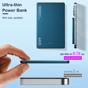 Biểu Tượng Tùy Chỉnh Siêu Mỏng 15W Sạc Nhanh 5000MAh Xách Tay Bên Ngoài Pin Ngân Hàng Điện Từ Ngân Hàng Điện Không Dây Cho <span class=keywords><strong>Iphone</strong></span> - Product Image 2