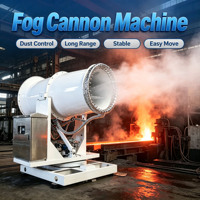 Canon à brouillard mobile, portée de 30 m, machine de suppression de la poussière, canon à eau automatique, exploitation minière et construction