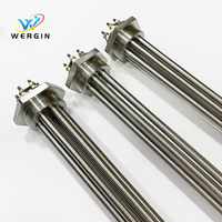 240V 12Kw/15Kw électrique industriel tige filetée Tube chauffant tubulaire Immersion chauffe-eau utilisé pour l'huile ou le chauffage liquide