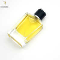 Nouveau design 50ml 60ml bouteille de parfum de luxe bouteilles de parfum rectangle bouteille de parfum vide avec boîte