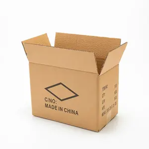 Wholesale Custom Logo Slotted Shipping Carton ECT Box Corrugated Kraft Paper Board Moving Packaging Box
