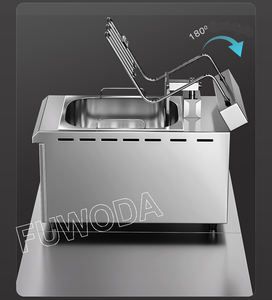 <span class=keywords><strong>Friteuse</strong></span> électrique 14L <span class=keywords><strong>avec</strong></span> panier de filtration d'huile <span class=keywords><strong>amovible</strong></span> Machine à frire à levage automatique en acier inoxydable 3500W - Product Image 4