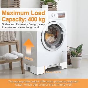 Universal Fit Stand Rack Washer and Dryer Pedestals with Storage Shelf Laundry <b>Washing</b> <b>Machine</b> Stand Shelf - Product Image 4