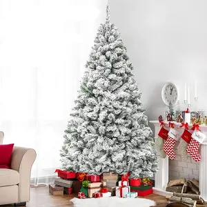 Grandi ornamenti per alberi di natale all'aperto albero di natale bianco finto da 6 piedi per la decorazione