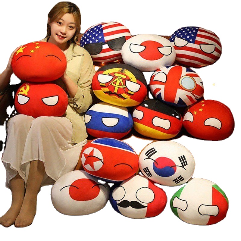 ぬいぐるみ Polandball plush dolls All USA Polandball Plush Countryball USSR USA FRANCE RUSSIA UK JAPAN
