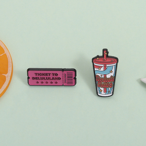 Pin de Esmalte con Palabras de Moda de Internet de Delulu, Divertido Pin de Delulu Juice Ticket to Delululand, Broche, Insignia de Solapa, Joyería, Regalo al por Mayor - Product Image 2
