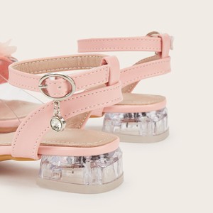 Sandali Estivi Nuovi Modelli 2026 per Bambine <span class=keywords><strong>con</strong></span> <span class=keywords><strong>Tacco</strong></span> Alto, Strass e Fiori in Pelle PU, <span class=keywords><strong>Scarpe</strong></span> Eleganti per Feste per Bambine Piccole - Product Image 3