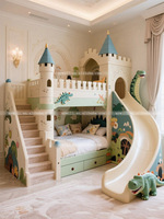 Lit Château de Princesse Deluxe, Mobilier de Chambre, Lit Cabane dans les Arbres, Lit Superposé, Lit Château Mignon et Rêveur