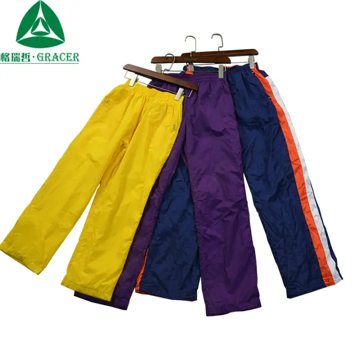 A grade used clothing wholesale nylon running pants second hand clothing Japan