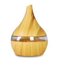 Diffuseur d'arômes à LED 7 couleurs effet bois, 300 ml, portable, alimenté par USB, <36 dB, pour hôtel, camping-car, voiture - Expédition immédiate
