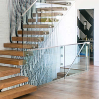 Escalier de construction moderne, marche flottante, cm