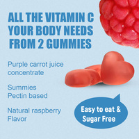 Suplemen diet gula Premium bebas Vitamin C Gummy mendukung sistem imun dan fungsi otot sehat permen gusi