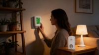 DOMISI WTS2000H 2026 Nuevo Sistema de Calefacción por Suelo Radiante con Termostato Europeo Moderno para Sala de Estar - Ecológico, Antiinflamable, PC
