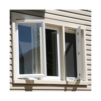 Ventana abatible Ventana de madera revestida de aluminio Ventanas de aluminio Precios en Marruecos Cerradura de ventana corredera para ventanas abatibles de aluminio