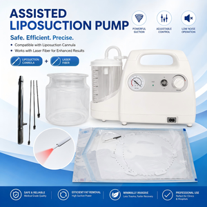 <span class=keywords><strong>Pompa</strong></span> per Liposuzione Assistita da Laser 980nm 1470nm, Aspiratore per Perdita di <span class=keywords><strong>Grasso</strong></span> con Fibra Medicale, Macchina per Aspirazione a Vuoto ad Alta Potenza con Bottiglie - Product Image 1
