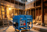 Générateur diesel portable super silencieux YuChai YC15GF-3 15 kW triphasé 400 V/230 V bicylindre refroidi par air à démarrage électrique 1800 tr/min