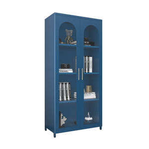 Armadio ad alto aspetto armadio con porta in vetro a tutta altezza armadio a 2 ante per <span class=keywords><strong>oggetti</strong></span> per la casa armadio alto in acciaio per la casa - Product Image 2