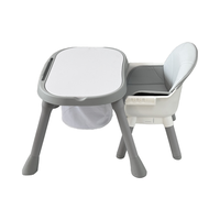 Chaise haute bébé moderne 7 en 1 en plastique, réglable en hauteur, multifonctionnelle, pliable, écologique, portable, pour usage hôtelier, pour repas d'enfants