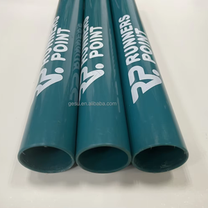 Bâton de <span class=keywords><strong>relais</strong></span> en PVC extrudé vert avec impression de logo personnalisée GS et service de découpe pour gymnastes, coureurs et courses de <span class=keywords><strong>relais</strong></span> - Product Image 2