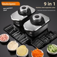 Nouveau Coupe-légumes multifonctionnel transfrontalier en acier inoxydable 304, Râpe à pommes de terre, Trancheuse domestique, Râpe manuelle
