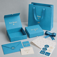 Boîte d'emballage de luxe en carton rigide mat, matériaux recyclés, emballage haut de gamme, boîte en carton personnalisée, pliable, fermeture magnétique, chaussettes