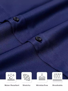 Người đàn ông cao cấp rắn dài tay kinh doanh Áo sơ mi giản dị bốn mặt căng bảo hộ lao động trắng cộng với kích thước 200 gram thương mại nước ngoài - Product Image 3