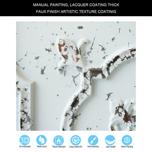 Gạch Trần, gạch trần thả 24x24, cho nhà cắt tóc pl87 đau khổ nứt màu trắng đen - Product Image 4