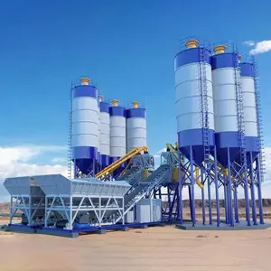 HZS60 HZS75 HZS90 Manufacturer Concrete Batch Plant With Factory Price Concrete Batching Plant 60 Cubic Meter