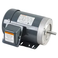 Moteur électrique triphasé durable à montage sur bride, cadre NEMA 56C, 1,5 CV, 208-230V, efficacité IE2 pour systèmes de convoyage