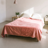 Nueva Manta de Lana Cálida y Acogedora, Tela de Franela con Logotipo Personalizado, para Cama, Sofá u Oficina en Invierno