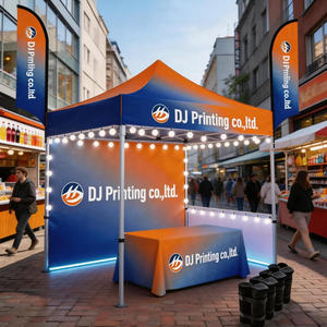 Tente personnalisée avec impression par sublimation, bâche, ensemble de tentes de réception portables pour exposition commerciale - Product Image 4