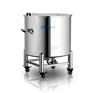 CYJX 500L 1000L beweglicher Lagert ank Edelstahl ein schicht ige Lager behälter Wasser behälter Produkt transfer puffert ank