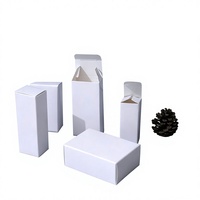 Boîte en carton pliable blanche en gros, 300g, emballage neutre, impression offset 1mm