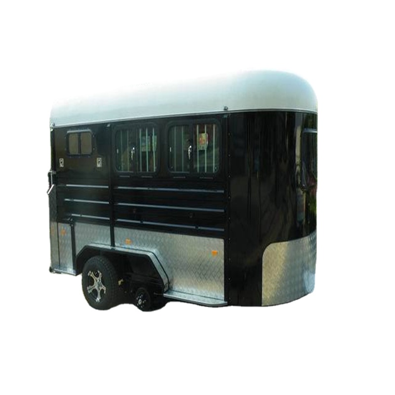 China 2 Horse Tractor Angle Load Trailer Deluxe Model for Australia Other Trailers Really Trailer 2800KG CE ISO CN