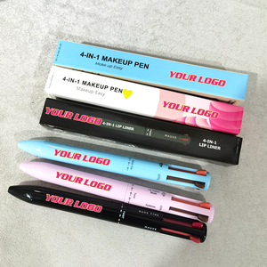 Stylo de maquillage multi-usage d'approvisionnement d'usine OEM ODM formule anti-taches longue durée facile à transporter 4 en 1 crayon à <span class=keywords><strong>l</strong></span>èvres en gros - Product Image 1
