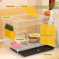 Cage à lapins pliable portable en fer de haute qualité pour usage domestique et automobile, facile à nettoyer, pour lapins de petite et moyenne taille, vente en gros sur mesure