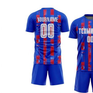 Conjunto de Uniforme de Fútbol Profesional de Manga Corta, Ropa Deportiva Transpirable para Equipo, Kit de Entrenamiento con Pantalones Cortos - Product Image 3