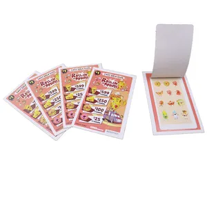 High Quality Popular Lottery Game Instant Pull Tab Win Prize Peel Off Reveal Cards