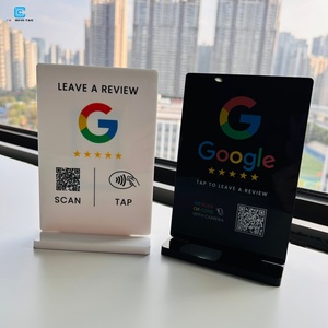 Support en acrylique personnalisé pour avis <span class=keywords><strong>Google</strong></span> avec NFC, support de table pour avis <span class=keywords><strong>Google</strong></span> avec NFC - Product Image 5