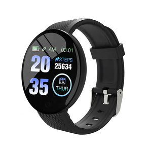 <span class=keywords><strong>Smartwatch</strong></span> Fitness Rotondo D18 Unisex con Cardiofrequenzimetro e Bussola Digitale Elegante Reloj Inteligente - Product Image 3